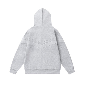 Unisex 500 Gsm Heavyweight French Terry Zip Hoodie Custom Manufacturer's <b>Oversized</b> <b>Sweatpants</b> Set for Men for Winter - Product Image 5