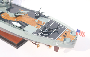 USS-Barco de batalla pintado a mano, nuevo modelo náutico, amor, tema, decoración del hogar, regalo, artesanía de resina, Vietnam - Product Image 2