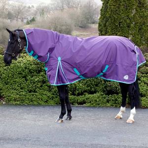 Alfombra estándar de cuello completo para caballos, tela impermeable con relleno de algodón y forro de nailon, cómoda sábana para caballos - Product Image 3