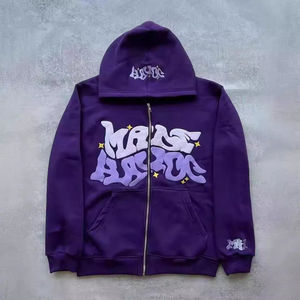 Invierno 350 GSM hombres de gran tamaño 100% sudaderas con capucha de algodón grueso polar pesado forrado antiarrugas sostenible nuevo suministro OEM - Product Image 5