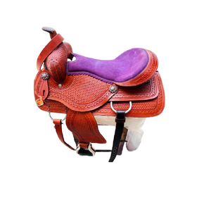 Juego de tachuelas de cuero genuino de primera calidad, monturas de carreras occidentales e inglesas para montar a caballo - Product Image 2