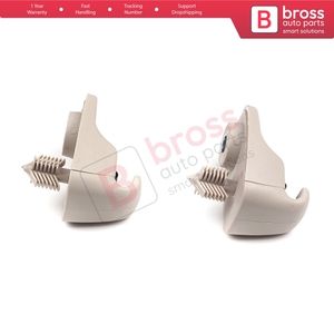 BCF5071 2 piezas de soportes para visera, clips, ganchos, retenedores, color beige, 735566854, para Ducato 250 Boxer Jumper 2006 en adelante - Product Image 4
