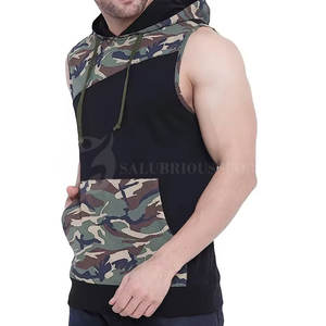 New Style High Quality Winter Men's <b>Gym</b> <b>Hoodies</b> Sleeveless Hooded Plain Dyed Customizable Design Windproof Breathable - Product Image 2