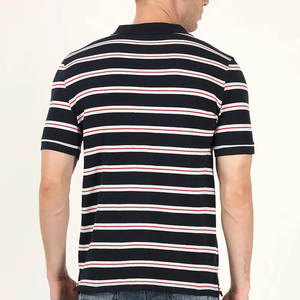 Vente en gros d'usine d'été de polos décontractés bon marché polos en coton à manches courtes pour hommes - Product Image 5