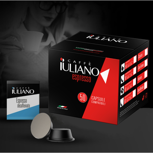 Capsule di Caffè Decaffeinato Iuliano, Confezione da 50 - Compatibili con Lavazza A Modo Mio, Caffè Arabica Delicato - Product Image 2