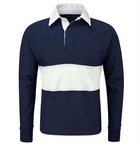 Jersey de Rugby Personalizado de Manga Larga, Tejido Sólido de 240g, Transpirable, de Secado Rápido, Antibacterial, Anti-UV, con Estampado para Equipos - Product Image 1