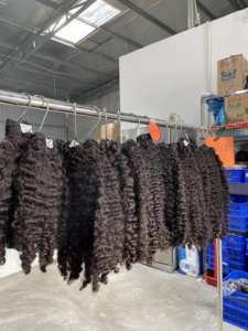 Top Grade Vendeur En Gros Crépus Bouclés Birmans Bouclés Cheveux Bruts Trame Vierge Cheveux Brésiliens Pour Les Femmes Noires - Product Image 2