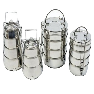 Fiambrera Tiffin de doble pared de acero inoxidable para niños, Escuela de oficina multicapa personalizada, respetuosa con el medio ambiente, EE. UU. - Product Image 6