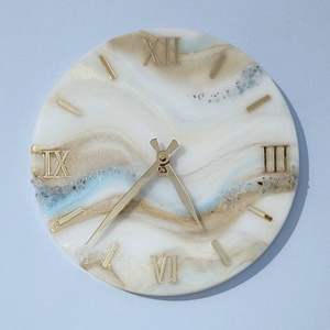 Reloj de Pared de Resina Epoxi, Tamaño Personalizado, Diseño Moderno, Funciona con Pilas, Decoración de Hogar de Lujo, Regalo de Boda - Product Image 6