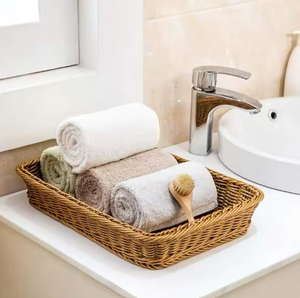 Natural Handcrafted <b>Bamboo</b> <b>Basket</b> Handmade Eco-Friendly Multifunction for Kitchen Organization Stylish Storage for Fruits Bakery - Product Image 5