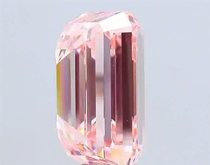 Diamant de laboratoire taille émeraude 15,02 carats, couleur rose fantaisie, clarté VVS1, pierre en vrac certifiée IGI, bijoux de luxe en gros - Product Image 2