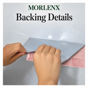 Papel Tapiz Autoadhesivo MORLENX con Efecto Piedra Rosa, Diseño de Azulejos Cuadrados Brillantes, Fácil de Pegar y Despegar, para Cocina y Paredes Decorativas - Product Image 6