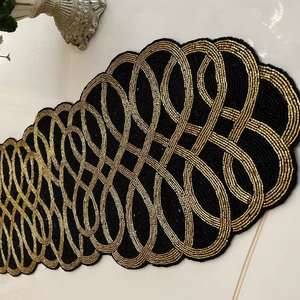 แผ่นรองจานประดับลูกปัดหรูหรา MS Handicraft - ทำด้วยมือ กันลื่น ทนทาน - Product Image 1