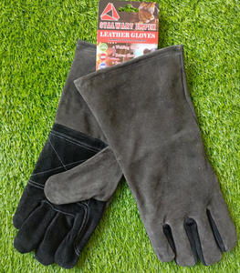 Gants de soudage en cuir résistant à la chaleur Doublure Logo personnalisable - Product Image 1