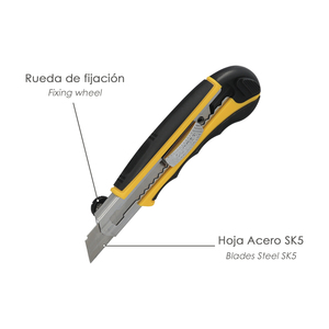 Taglierino Professionale 18mm con 8 Lame in Acciaio SK5 - Product Image 3