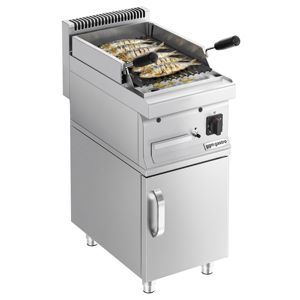 Grill au gaz commercial à pierres de lave Mario 600 - 5,5 kW - 600 mm de profondeur - Product Image 3