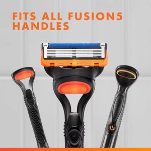 Repuestos de Cuchillas de Afeitar Desechables de Doble Filo de Acero Inoxidable para Hombre Fusion5, Paquete de 12 con Lubrastrip para Mayor Comodidad - Product Image 3