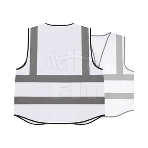 Chaleco de seguridad para trabajadores de alta calidad, chaqueta de malla de poliéster a prueba de agua con Flash LED, logotipo personalizable, ropa reflectante - Product Image 2