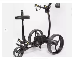 Bat-Caddy New 12V 35/36Ah SLA Battery Electric Push-Pull Golf <b>Trolley</b> Cart Premium Performance Original Black GUA - Product Image 1