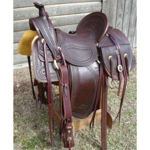 Selle d'équitation de course en cuir de buffle véritable, style européen, gravée à la main, tendance, dernière arrivée - Product Image 3