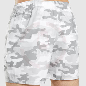 Pantalones cortos de gimnasio elásticos de estilo callejero para hombre, pantalones cortos de baño transpirables de algodón de secado rápido en tamaño XL, entrenamientos no tejidos sólidos - Product Image 5