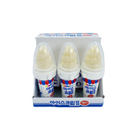 Yum'z Bites Candy Wholesale Multi-Colored Cream Flavor Sweet Ice-Cream Shaped Hard Candy Block Coated Bag Packaging 24g 24 Month