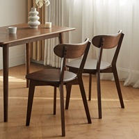 Chaise en Bois Moderne Nordique de Haute Qualité, Meuble de Maison, Chaises de Salle à Manger et de Restaurant en Bois Massif, du Producteur Vietnamien