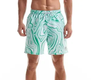 Men's Swim Shorts Quick Dry Beach Board Shorts 2024 New Summer Swim Trunks Swimwear Beachwear for Men