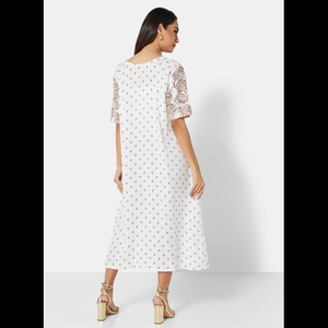 Elegant Multipatterned Short <b>Kaftan</b> for Women - Product Image 4