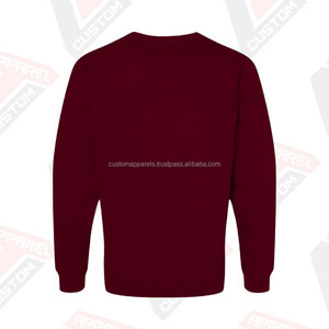 Custom Colors MCAMS02 Men's Cotton Fleece Crewneck Sweatshirt 100% Embroidered Plain Dyed Solid Stonewashed Summer Digital - Product Image 4