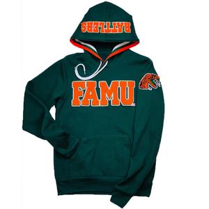 Couleur personnalisée brodée logo personnalisé hiver polyester/coton pull à capuche pour sororités universitaires - Product Image 1