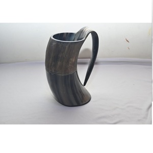 High Quality Viking Horn Tumbler 1L Insulated <b>Mug</b> with Resin Base <b>for</b> Water Beer <b>Tea</b> - Product Image 2
