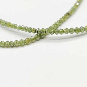 Cuentas Rondelle facetadas de loro Natural de diamante verde para la fabricación de joyas Diamante Suelto excelente corte 1,8-2,2mm cuenta de diamante verde - Product Image 1