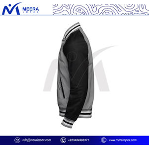 Veste universitaire avec coutures de haute qualité et boutons pression-Options de conception personnalisées pour les écoles, les collèges et les équipes sportives - Product Image 3