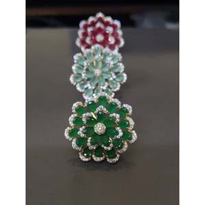 CZ Floral Pendant <b>Set</b> with Earrings Fine Jewelry for Women - Product Image 1