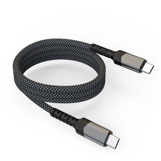 Magnetic USB C to USB C Cable 60W 3A Nylon Type C Fast Charging Magnetic Cord