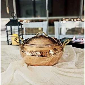 High Quality Handcrafted Minimalist Kitchen <b>Dish</b> Rack Eco-Friendly Safe Pure Copper Modern for Western Weddings Indian Parties - Product Image 5