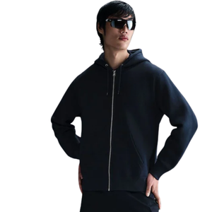 Sweat-shirt à capuche zippé pour homme, en molleton de coton, chaud, décontracté, uni, à manches longues, streetwear, mode, vente en gros personnalisée - Product Image 3