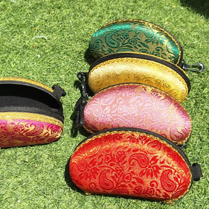 Bollywood Party Eyeglasses Case Fabric <b>Sunglasses</b> Protector <b>for</b> Sangeet Mehendi & Indian Punjabi Wedding Gift Idea Holder Pouch - Product Image 1