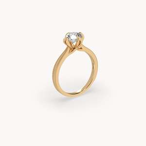Bague de fiançailles Finley en or 14 carats avec diamant de laboratoire - Product Image 3