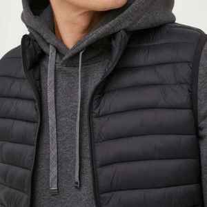 Nuevo Chaleco Acolchado de Plumón de Moda para Invierno y Otoño, Chaleco Sin Mangas con Capucha para Hombre, Chaleco Acolchado Sin Mangas - Product Image 3