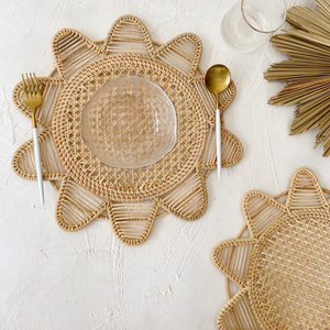 Los manteles individuales de ratán más vendidos, cargadores de ratán, vajilla, esteras de ratán hechas en Vietnam, comedor, fiesta, boda - Product Image 2