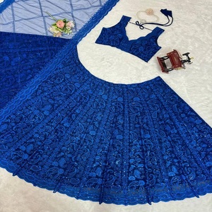 Dernière Designer Faux Georgette Fil Séquence Travail Lehenga Choli Par FabZone - Product Image 4