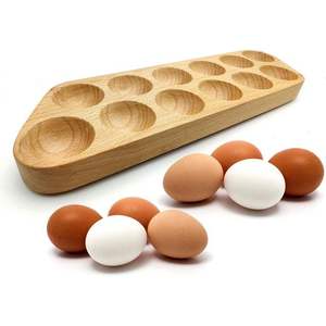 ถาดไม้ใส่ไข่ทำจากไม้สุดหรูงานหัตถกรรมคุณภาพสูงส่งตรงจากโรงงาน - Product Image 1