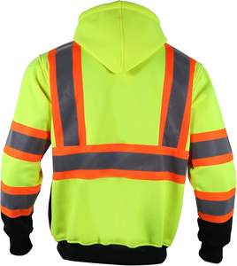 Fábrica por encargo Hi Vis Hoodie Construcción Alta visibilidad Trabajo Reflector Ropa para la venta - Product Image 2