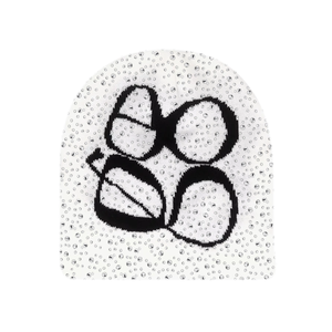 High Quality Custom Logo Rhinestone Winter <b>Beanies</b> with Custom logo Warm Knit <b>Skull</b> Cap for Men and Women - Product Image 1