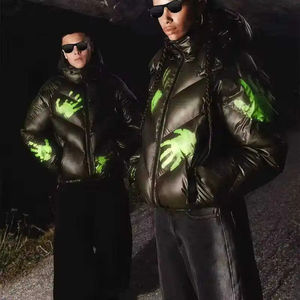 Veste d'hiver matelassée de haute qualité pour hommes, décontractée, respirante, en tissu de laine, fermeture éclair, veste de gros - Product Image 2