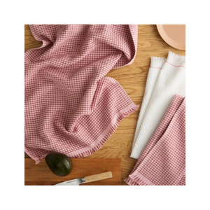 Toalla de Cocina Ultra Absorbente de Algodón Bordado, Gruesa, Pequeña, a Cuadros, Multicolor, para Limpieza en Húmedo y Seco - Product Image 4