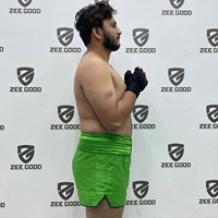 Shorts de combat Muay Thai MMA pour hommes en polyester/coton, anti-plis, respirants, séchage rapide, taille élastique, imprimé numérique, vente en gros