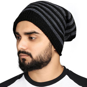 หมวกผ้าแจ็คการ์ดแบบสวมหัวสำหรับผู้ชายและผู้หญิงหมวกผ้าแจ็คการ์ดแบบถักทันสมัยออกแบบได้ตามต้องการ - Product Image 2